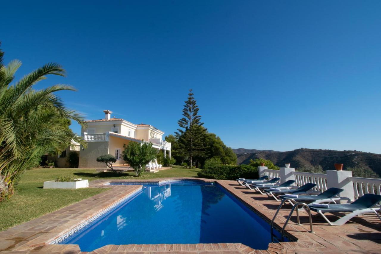 Gran Villa Con Vistas Al Mar Y Piscina Privada Málaga Buitenkant foto