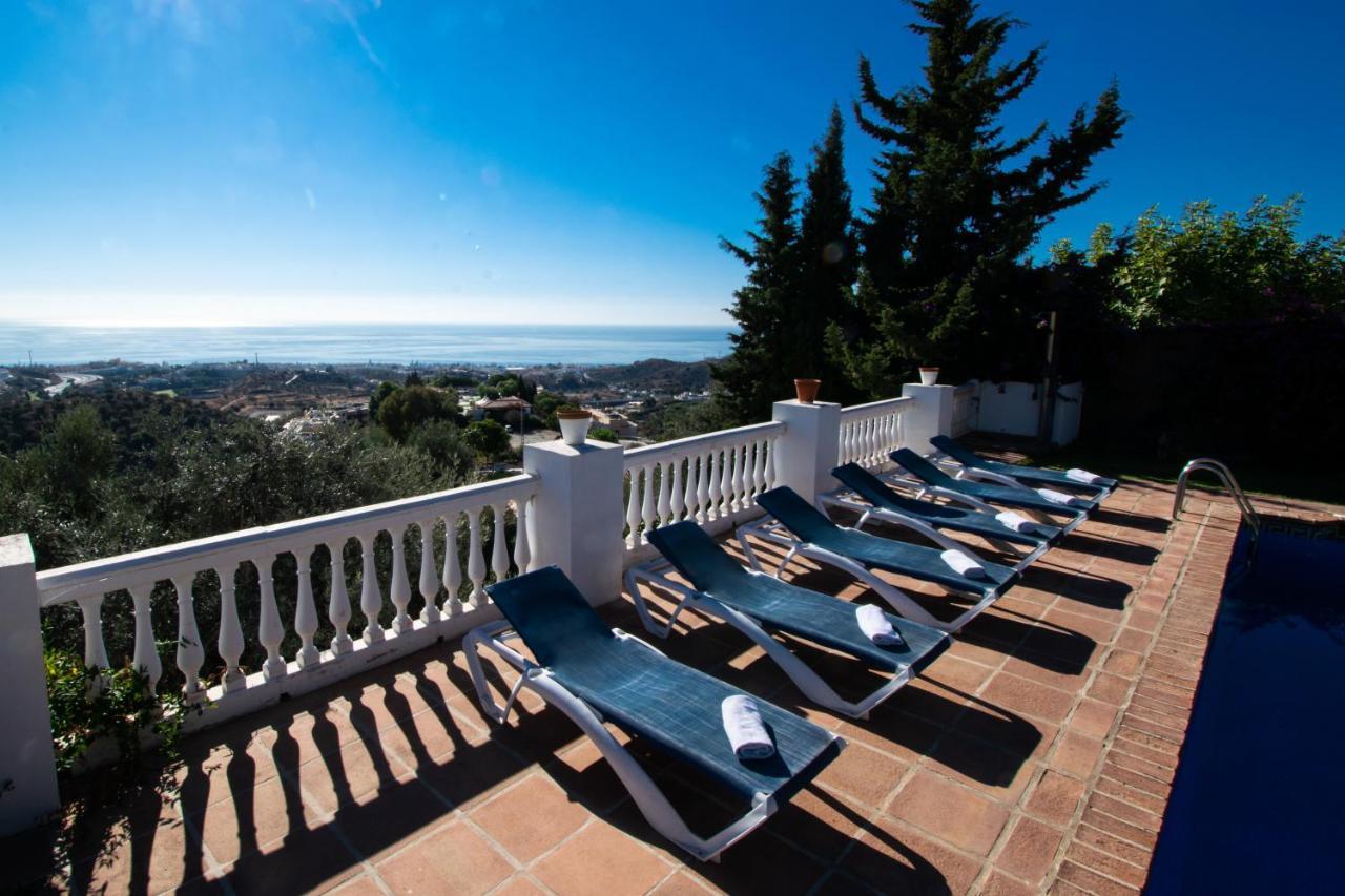 Gran Villa Con Vistas Al Mar Y Piscina Privada Málaga Buitenkant foto
