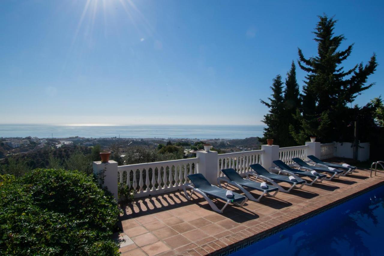 Gran Villa Con Vistas Al Mar Y Piscina Privada Málaga Buitenkant foto