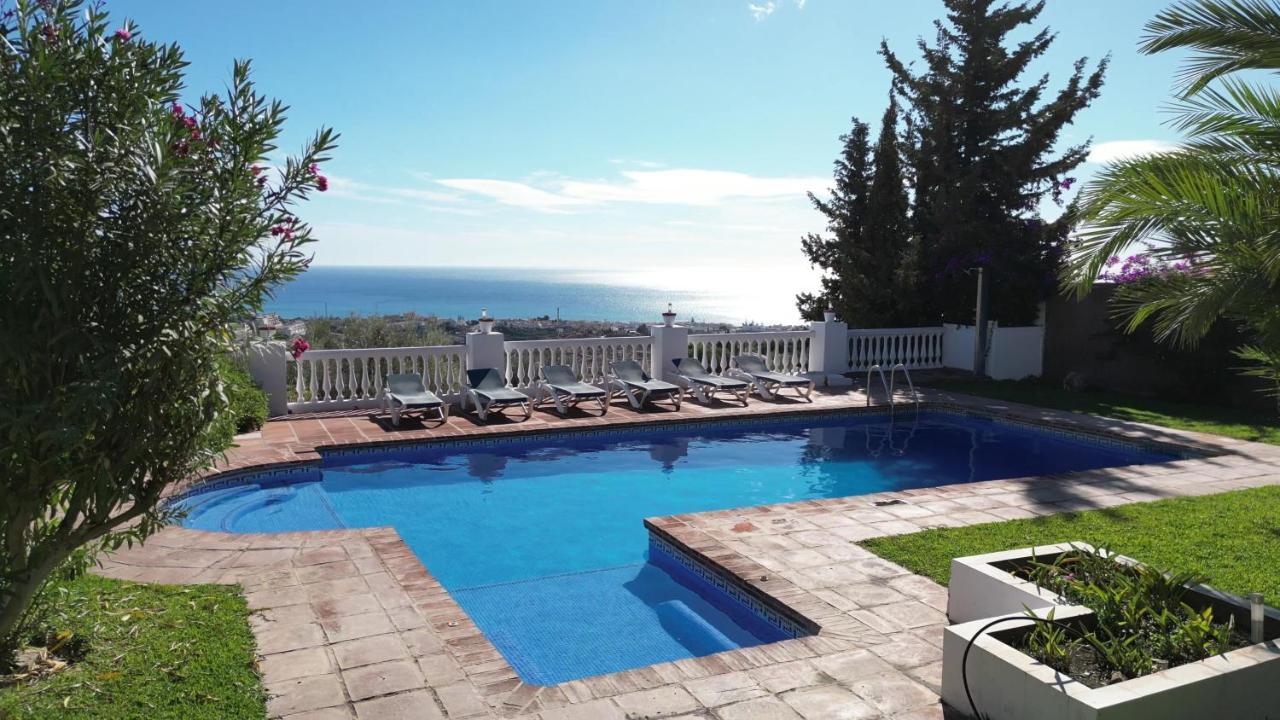 Gran Villa Con Vistas Al Mar Y Piscina Privada Málaga Buitenkant foto